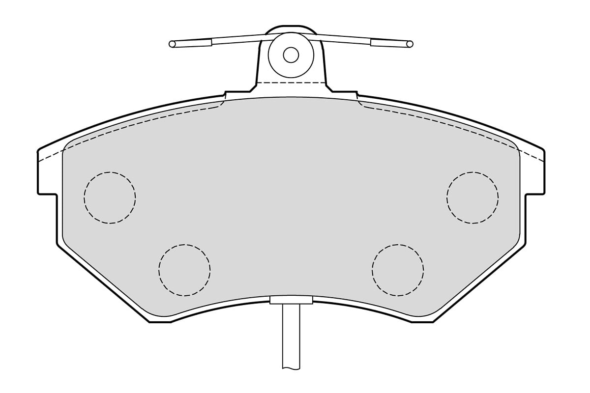 Jeu de 4 plaquettes de frein VALEO ref. 301484